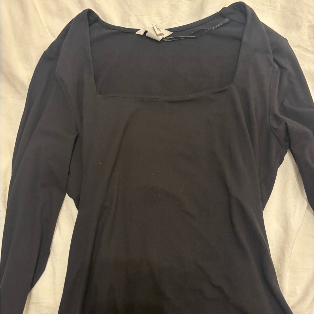 H&M Black Long Sleeve Women's Top
